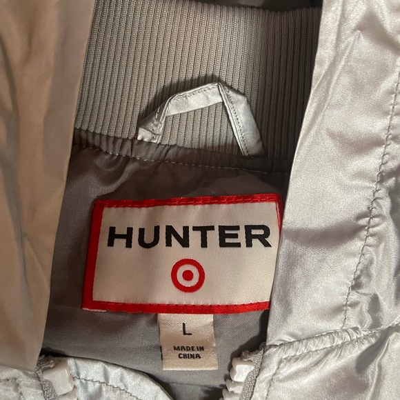 🩷Men's Hooded Zip-Up Windbreaker Jacket Hunter for Target Silver Size Large - Picture 5 of 5